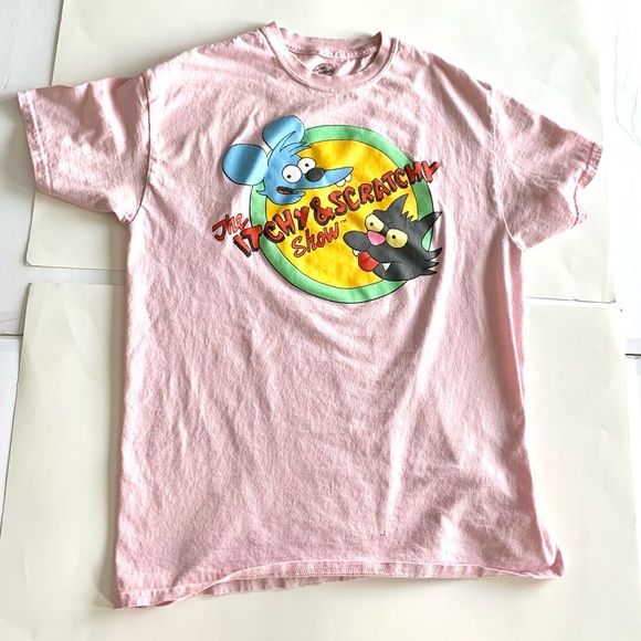The Simpsons Itchy & Scratchy Show T-Shirt - Picture 1 of 10